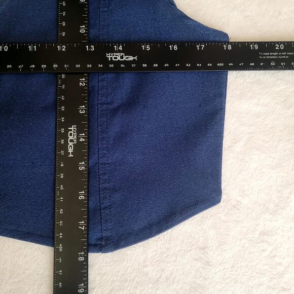One‎ Up Womens Dark Blue Stretchy Vest Medium 90s Inspired Festival Western NWT - Picture 8 of 8